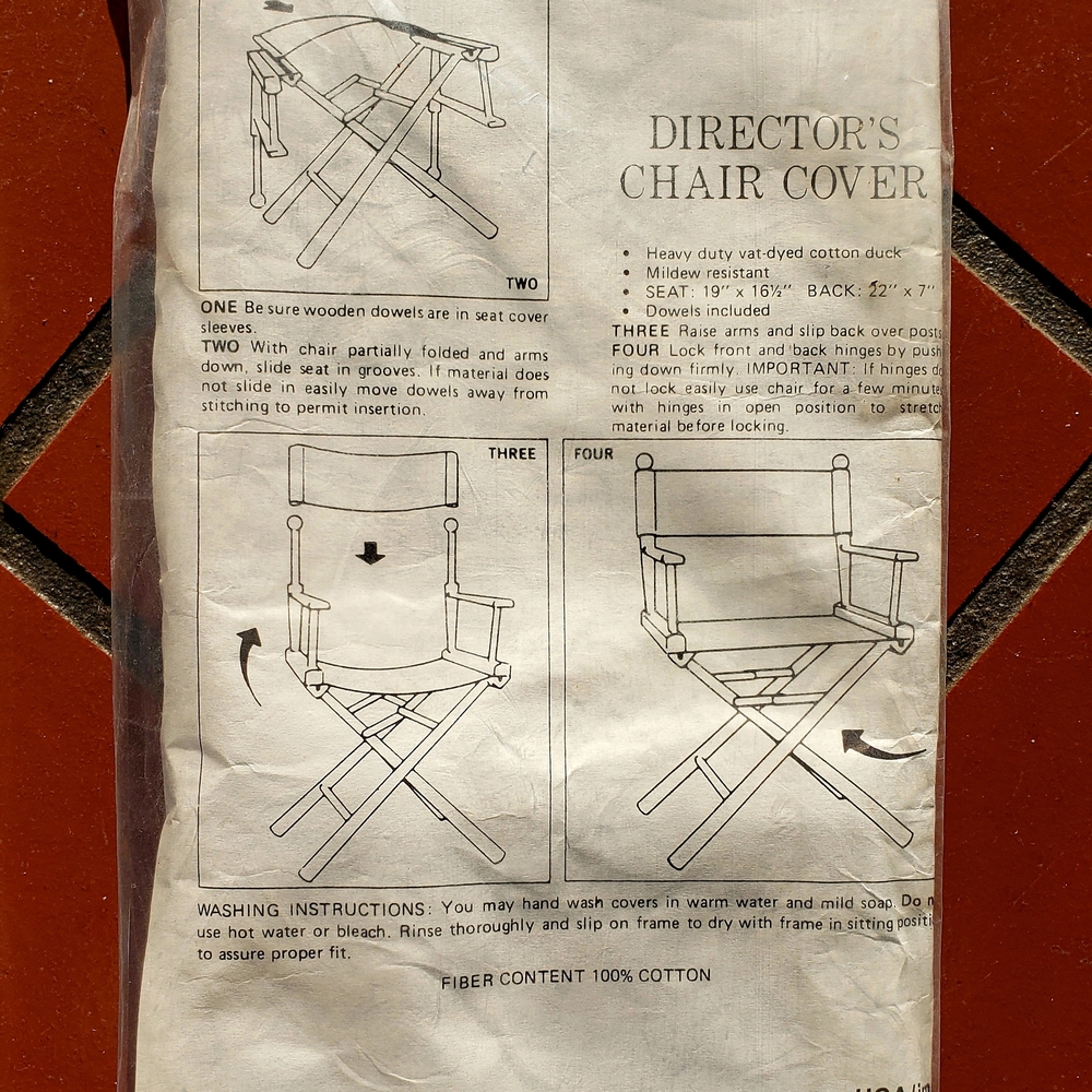 POTTERY BARN Director's Chair Cover - Blue - One Chair Cover - NEW - Picture 4 of 16